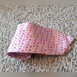 Salvatore Ferragamo Silk Tie - Pink Seashells - Made in Italy